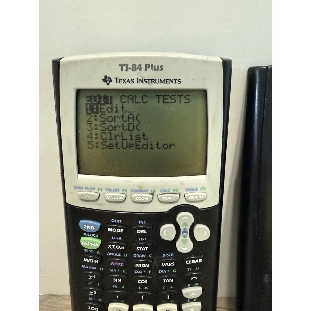 Texas Instruments TI-84 Plus Edition Graphing Calculator With Cover Tested